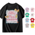 thumbnail image 1 of SGMVNU Back to School Shirts for Kids Girls Second Grade Cute Graphic Tee Shirt Short Sleeve Crewneck Casual Top, Size 9-10 Years, Black, 1 of 7