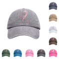 thumbnail image 1 of SGMVNU Baseball Cap for Women Retro Distressed Adjustable Lightweight Curved Brim Cotton Performance Hat, Grey, Size: One Size, 1 of 3