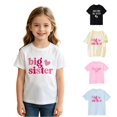 thumbnail image 1 of SGMVNU Big Sis T Shirts for Girls Short Sleeve Crew Neck Relaxed Fit Graphic Tee Clothes for Girls Summer Daily Wear, Size 12-13 Years, White-e, 1 of 6