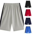 thumbnail image 1 of SGMVNU Boys Basketball Shorts Lightweight Stretch Elastic Waist Gym Sports Shorts Summer Athletic Running Workout Shorts, Size 13-14 Years, Grey, 1 of 4