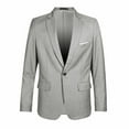 thumbnail image 1 of SGMVNU Boys Blazer Suit Jackets Casual Long Sleeve Open Front Kids Wedding Formal Suits Jacket Boy School Uniform Tuxedo Outfit, Grey, 17-18 Years, 1 of 3