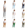 thumbnail image 1 of SGMVNU Boys Casual Pants Summer Solid Color Trousers Comfortable Elastic Waist Soft Flat Front for Everyday Play and School Grey Size 11-12 Years, 1 of 6