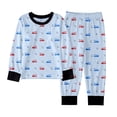 thumbnail image 1 of SGMVNU Boys Girls Pajamas Set 2025 Christmas Toddler Boys Pajamas Dinosaur Cotton Kids 2 Piece PJs Long Sleeve Sleepwear Clothes Set Xmas Pajamas Set Outfits Size 9-10 Years, z929B-Sky Blue, 1 of 5