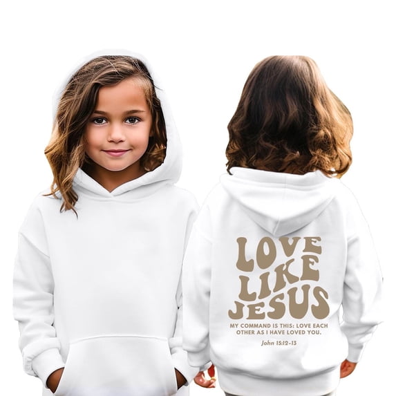 SGMVNU Boys Girls Sweatshirts 3-4 Years White Sweatshirts for Girls with Hood Preppy Oversized Cute Graphic Crewneck Hoodies Long Sleeve Soft Basic Casual Y2k Sweater