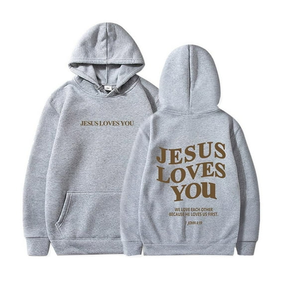SGMVNU Boys Girls Sweatshirts 9-10 Years Grey Kids Hoodie Christian Bible Verse Religious Hoodies Cute Long Sleeve Pullover Graphic Sweatshirts