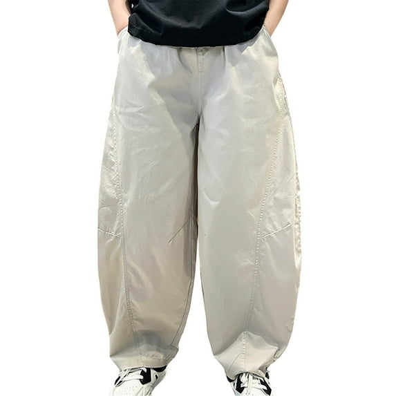 SGMVNU Boys Sweatpants 10-11 Years Boys Joggers Size 7-8 Boys Cargo Trousers Fully Elastic Waist Trousers for Children Regular fit Age 4 12 Years