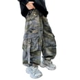 thumbnail image 1 of SGMVNU Boys Sweatpants 10-11 Years Pants for Boys Size 6-7 Boys Cargo Trousers Fully Elastic Waist Trousers for Children Regular fit Age 4 12 Years, 1 of 7
