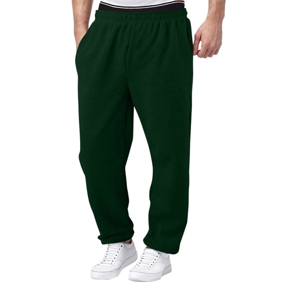 SGMVNU Boys Sweatpants 11-12 Years Boys Cargo Pants Boy's Girls Baggy Sweatpants Straight Leg Open Bottom Casual Pants Elastic Waist Athletic Joggers Sweat Pants with Pockets Dark Green