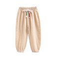 thumbnail image 1 of SGMVNU Boys Sweatpants 3-4 Years Boys Pants Size 8-9 Boys Casual Pants Elastic Waist Solid Color Drawstring Pants for Toddlers Kids Spring Summer Daily Wear Age 3 8 Years, 1 of 4