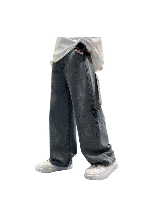 Boys Sweatpants 4-5 Years Boys Pants Size 6 Slim Boys Cargo Trousers Fully Elastic Waist Trousers for Children Regular fit Age 4 12 Years