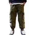 thumbnail image 1 of SGMVNU Boys Sweatpants 8-10 Years Boys Cargo Pants Size 10-12 Youth Boys Pants Drawstring Elastic Sweatpants Active Joggers Warm Sweatpants for Kids, 1 of 7