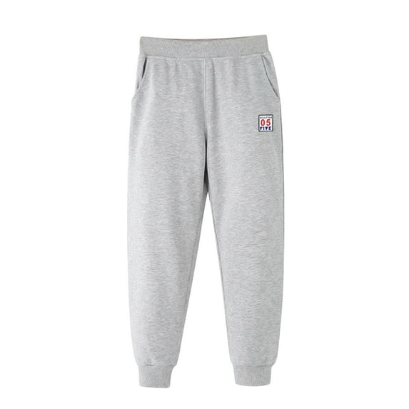 SGMVNU Boys Sweatpants 9-10 Years Boys Joggers Toddler Baby Boys Girls Solid Loose Trousers Pants Sport Pants Children's Pure Sanitary Pants Loose and Warm Ankle Length Pants Sports Pants Grey