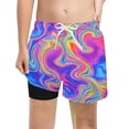 thumbnail image 1 of SGMVNU Boys Swim Trunks with Compression Liner Boys Swimsuit 2t Rash Guard Drawstring Waist Board Shorts Swimwear Beach Bathing Suit(Size 5-6 Years,1-Color A), 1 of 3