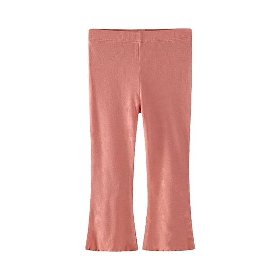 SGMVNU Children's Bottom Pants Summer Thin Ice Silk Style Little Girl Casual Versatile Western Style Comfortable For Everyday Casual Pants(Size 12-24 Months,Orange)