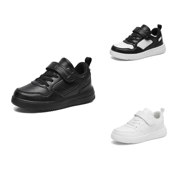 SGMVNU Children's Trainers Sports Shoes for Boys Indoor Shoes Casual Outdoor Running Shoes Black Size 35
