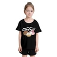 thumbnail image 1 of SGMVNU Cute Tops for Girls Short Sleeve Shirts Casual Crew Neck Loose Fit Cartton Printed Cotton Tops Kids Clothes for Age 9-10 Years, Black, 1 of 5