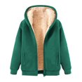 thumbnail image 1 of SGMVNU Fleece Hoodie Jacket for Women Zip Up Hoodie Thicken Fleece Lined Jackets Casual Warm Sweatshirts Winter Coat with Pockets(Green,L), 1 of 5