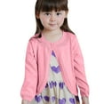 thumbnail image 1 of SGMVNU Girl Cozy Sweater Fall Tops - Soft Knit Cardigan with Floral Beads, Comfortable Open Front Coat for Girls Everyday Wear, Gifts for Girls Kids(Size12-24 Months,z251114_1-Pink), 1 of 7