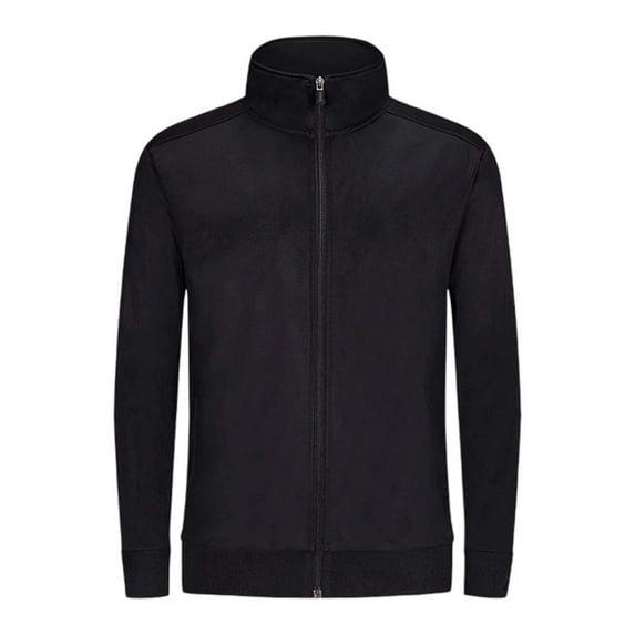 SGMVNU Girls Boys Full-Zip Jacket With Pockets for Children 5-9 Years, Long Sleeve Zipper Jackets Casual Fall Coats for Kids,Black,5-6 Years