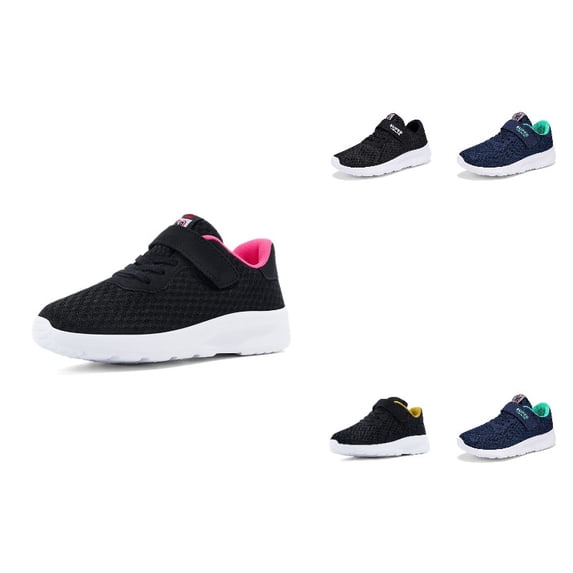 SGMVNU Girls Boys Running Shoes Lightwight Breathable on Athletic Sport Sneakers for Children Hot Pink Size 29