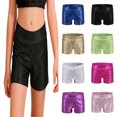 thumbnail image 1 of SGMVNU Girls Dance Short Gymnastics Athletic Shorts Sparkle Glitter Tumbling Bottoms Size: 13-14 Years Black, 1 of 4