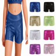 thumbnail image 1 of SGMVNU Girls Dance Short Gymnastics Athletic Shorts Sparkle Glitter Tumbling Bottoms Size: 9-10 Years Blue, 1 of 5