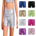 thumbnail image 1 of SGMVNU Girls Dance Short Gymnastics Athletic Shorts Sparkle Glitter Tumbling Bottoms Size: 9-10 Years Multicolour, 1 of 4