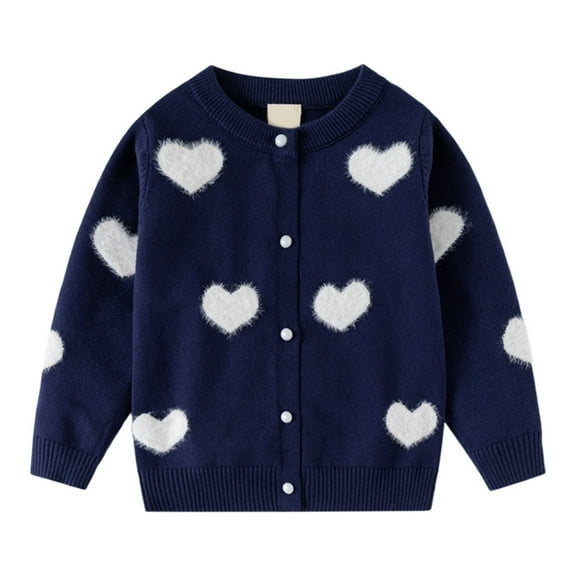 SGMVNU Girls Fashion Sweater Tops - Cute Flower Printed Button Down Knitting Sweaters, Long Sleeve Pullover for Children Kids Girls, Baby Girl Clothes(Size 6-7 Years,Purple)