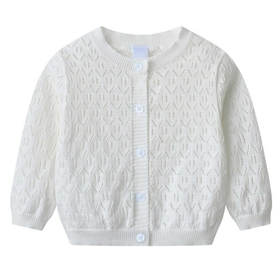 SGMVNU Girls Kids Trench Coats Girls Lace Knit Cardigan Lightweight Open Front Autumn Jacket For Toddlers And Kid Jacket Winter Outwear(Size 7-8 Years, White)
