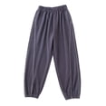 thumbnail image 1 of SGMVNU Girls Lined Pants Winter Warm Thermal Kids Joggers Soft Cozy Casual Trousers For Toddler Girls Boys Thickened Comfortable Kids Clothes(Size 4-5 Years,Dark Gray), 1 of 4