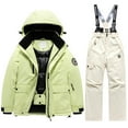 thumbnail image 1 of SGMVNU Girls Ski Jacket & Pants Set Winter Snowboarding Rain Coats Kids Boys Snowsuits 2 Piece Snowsuit Down Jacket and Ski Bib Pants Size 12-13 Years Beige, 1 of 2