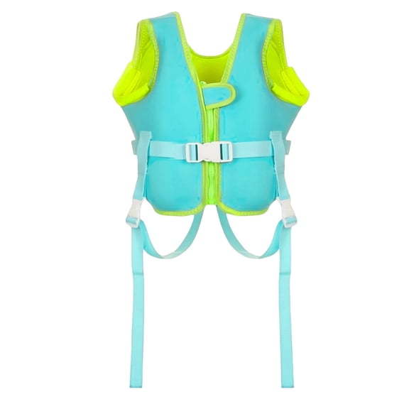 SGMVNU Girls Swim Vest Learn to Swim Float Suit Jackets Training Vest for Kids Toddler Children, Swim Jacket for Kids, Mint Green, M