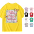 thumbnail image 1 of SGMVNU Girls T Shirts Kids Third Grade Short Sleeve Crew Neck Relaxed Fit Graphic Tee Tops Summer School Clothes, Size 7-8 Years, Yellow, 1 of 7