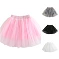 thumbnail image 1 of SGMVNU Girls Tutu Skirts Elastic Waist Layered A Line Petticoat Soft Tulle Skirt for Wedding, Ballet, Birthday Party, Pink, Size 2-3 Years, 1 of 9