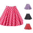 thumbnail image 1 of SGMVNU Girls Vintage Polka Dots Midi Skirt A Line Flowy Dance Skirts for Toddler Little Girls Performance Clothes, Red 1, Size 7-8 Years, 1 of 3