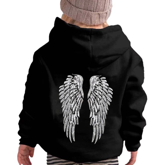 SGMVNU Hoodie for Boy and Girl Fashion Fall Shirt Novelty Printed Lightweight Sweatshirt for Kids Spring Trendy Clothes for Age 3-4 Years, Black
