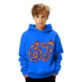 thumbnail image 1 of SGMVNU Hoodies for Boys Casual Quarter Zip Pullover Tractical Long Sleeve Outdoor Athletic Youth Sweathshirt Fall Clothes, for 9-10 Years Kids, az1222_1-Blue, 1 of 4