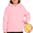 thumbnail image 1 of SGMVNU Hoodies for Kids 3-4 Years Pink Lined Hoodie for Kids Girls Cute Trendy Youth Long Sleeve Hooded Sweatshirts Warm Tops Winter Clothes, 1 of 9