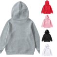 thumbnail image 1 of SGMVNU Hoodies for Kids Basic Solid Sweatshirts Boys Girls Long Sleeve Fall Winter Clothes for School, Size 6-8 Years, Grey, 1 of 4