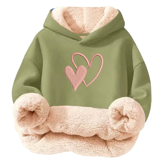 SGMVNU Hoodies for Teen Girls, Girl's Oversized Hoodie Sweatshirt, Boys Fashion Pullover Tops Kids Winter Clothes(Size 11-12 Years, yk251203_2-GN2)