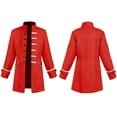 thumbnail image 1 of SGMVNU Kids Boys Steampunk Pirate Jackets Classic Gothic Dovetail Coat for School Musical, for Holiday Party, RD1, 10-11 Years, 1 of 7