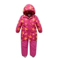 thumbnail image 1 of SGMVNU Kids Snowsuit 1 Piece, Waterproof Ski Suit, Warmth & Comfort, Girls Boys Snow Jumpsuits for Skiing Snowboarding Size 12-18 Months Pink, 1 of 4