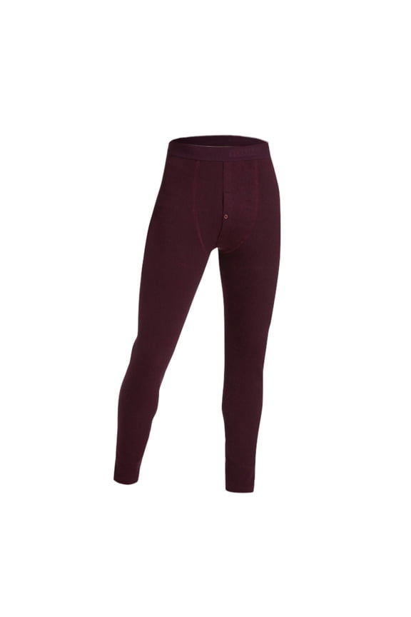 Men's Thermal Compression Pants Lined Sports Tights Athletic Leggings Base Layer Bottoms Cold Weather Gear(Red, L)