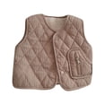 thumbnail image 1 of SGMVNU Sleeveless Vest Jacket for Kids Soft Vest For Girls And Boys Warm Winter Padded Sleeveless Jacket With Cozy For Outdoor Activity(Size 12-18 Months, Grey), 1 of 6