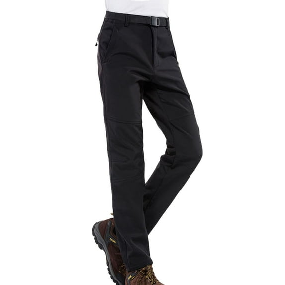 SGMVNU Snow Pants for Women Lined Waterproof Insulated Thermal Ski Hiking Snowboard Pants for Outdoor Sports(Black, XL)