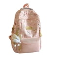 thumbnail image 1 of SGMVNU Student Backpack for Junior High School, Large Capacity Reinforced Shoulder Straps Bookbag Fashion Daypack, Pink, 1 of 2