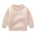 thumbnail image 1 of SGMVNU Sweaters for Girls Toddler Kids Childrens Solid Knit Sweater Winter Clothes for Girls Baby Top Clothes Knit Pullover Tops(Size 5-6 Years, B), 1 of 4