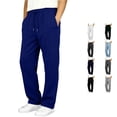 thumbnail image 1 of SGMVNU Sweatpants for Boys Drawstring Waistband Pull On Athletic Trousers School Sports Pants with Pockets, Size 5-6 Years, Dark Blue, 1 of 8