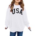 thumbnail image 1 of SGMVNU Sweatshirts for Girls Oversized Pullover 3-4 Years Fashion Letter Graphic Crewneck Sweatshirt, Unisex Comfy and Cute Sweatshirts Rose Gold, 1 of 4