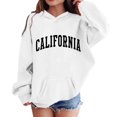 thumbnail image 1 of SGMVNU Teen Girls Boys Hoodies Cute Graphic Letter Print Hoodie Sweatshirt Tops Pullover Long Sleeve Shirt with Pocket White Size 5-6 Years, 1 of 5